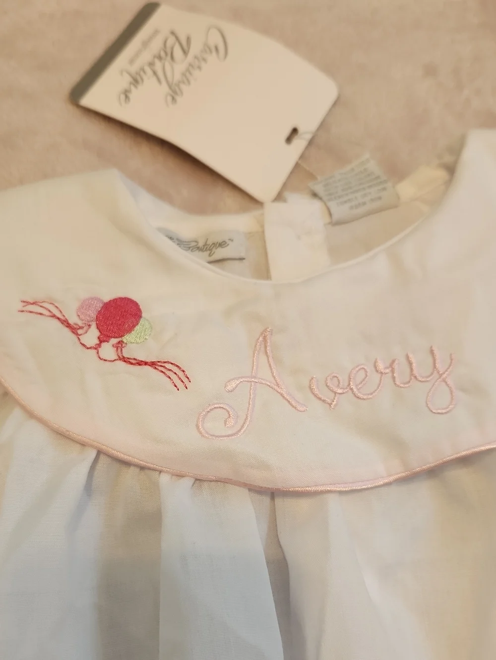 Carriage Boutique embroidered name